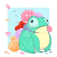 Flowery frog