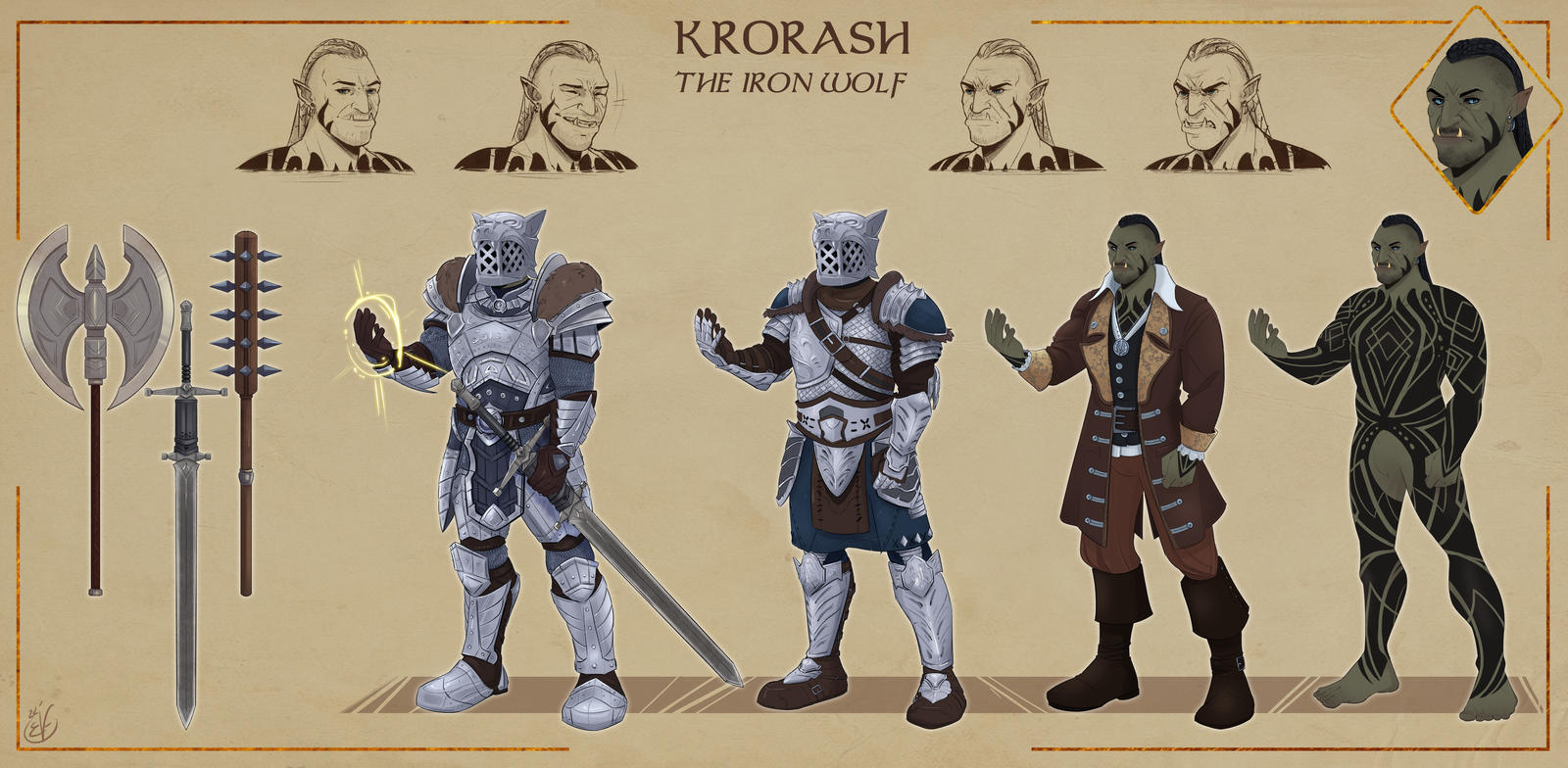 [COMMISSION] Krorash the Iron Wolf by Llythium-art on DeviantArt