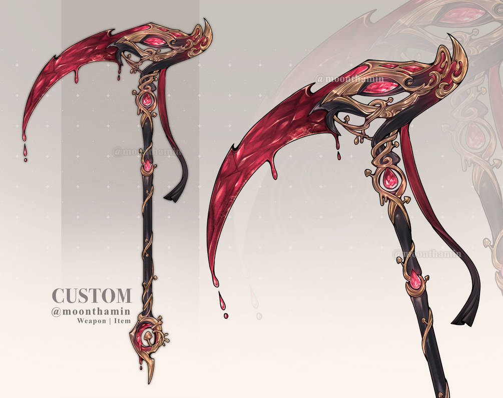 Fantasy Sickle Kit Rae CUSTOM : WEAPON SICKLE by Moonthamin on DeviantArt