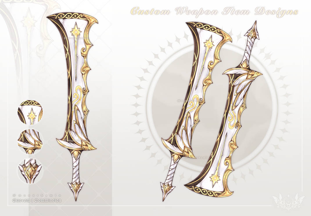 Custom : Weapon Item Designs by Moonthamin on DeviantArt