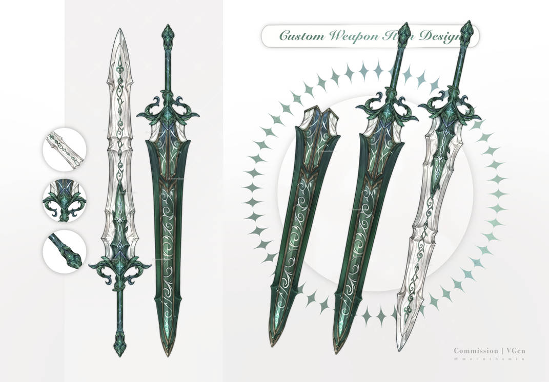 Custom Weapon Item Design by Moonthamin on DeviantArt