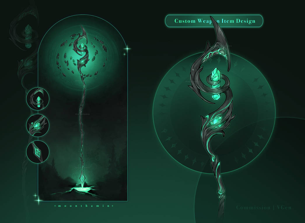Custom Weapon Item Design by Moonthamin on DeviantArt