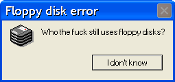 Floppy Error Floppy disk error by FluffyFerret97 on DeviantArt