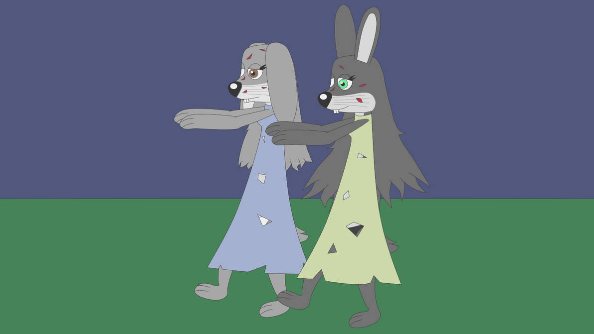 Zombies Miss Rabbit Zombie Bunnies on the Move by FluffyFerret97 on DeviantArt