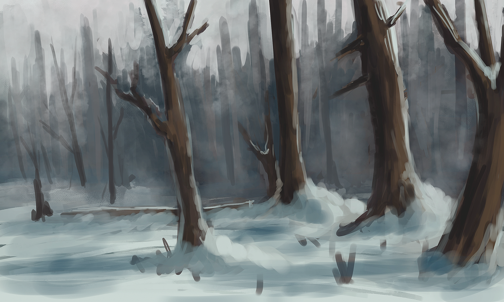 Snowyforest speedpaint