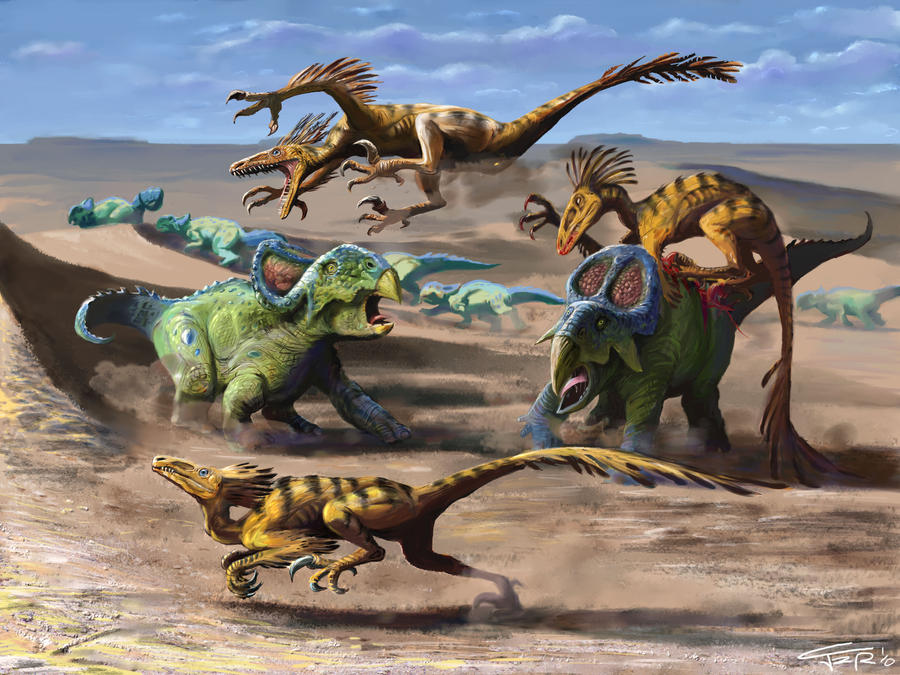 Включи битву динозавров