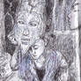 sketch for The Masked Girl