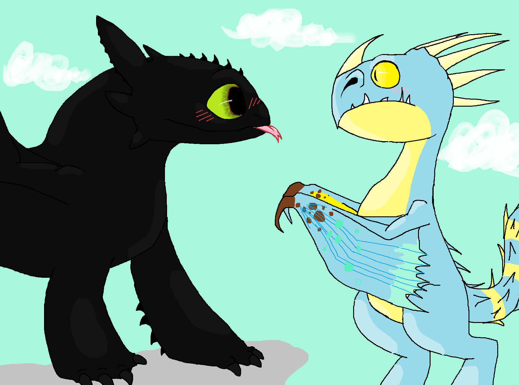 Toothless X Stormfly~Request for Ray-Ken by XxLunaWarriorxX on DeviantArt