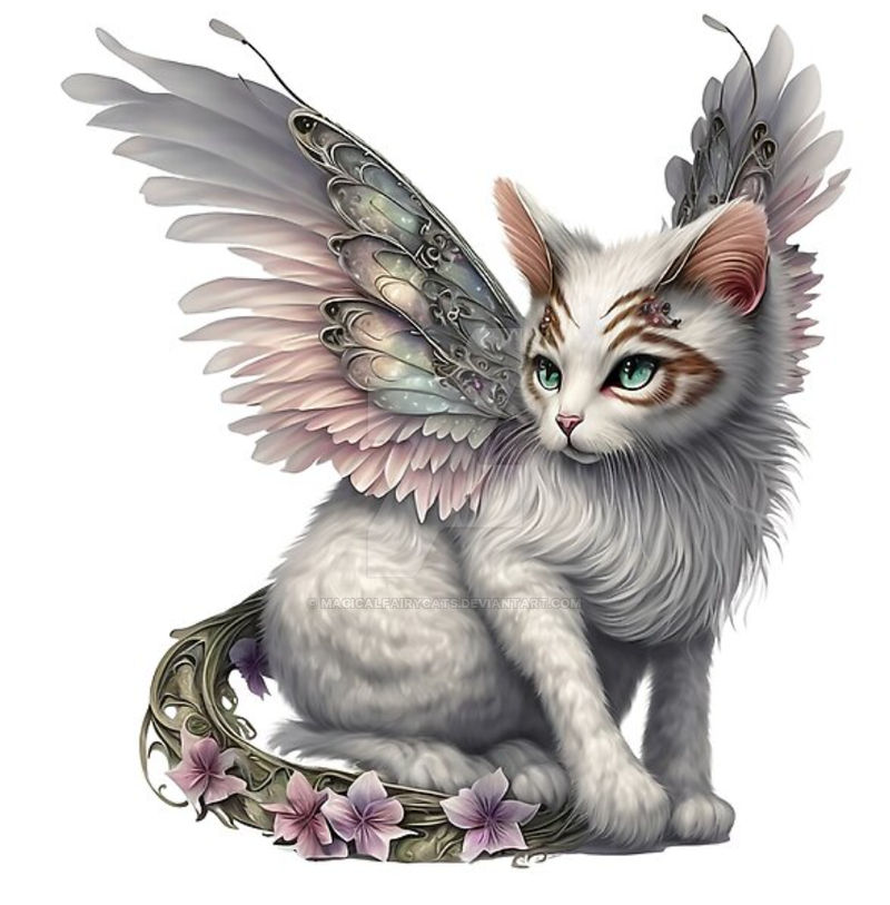 Fair Cat Digital Art - Fairy Cat 6 by MagicalFairyCats on DeviantArt
