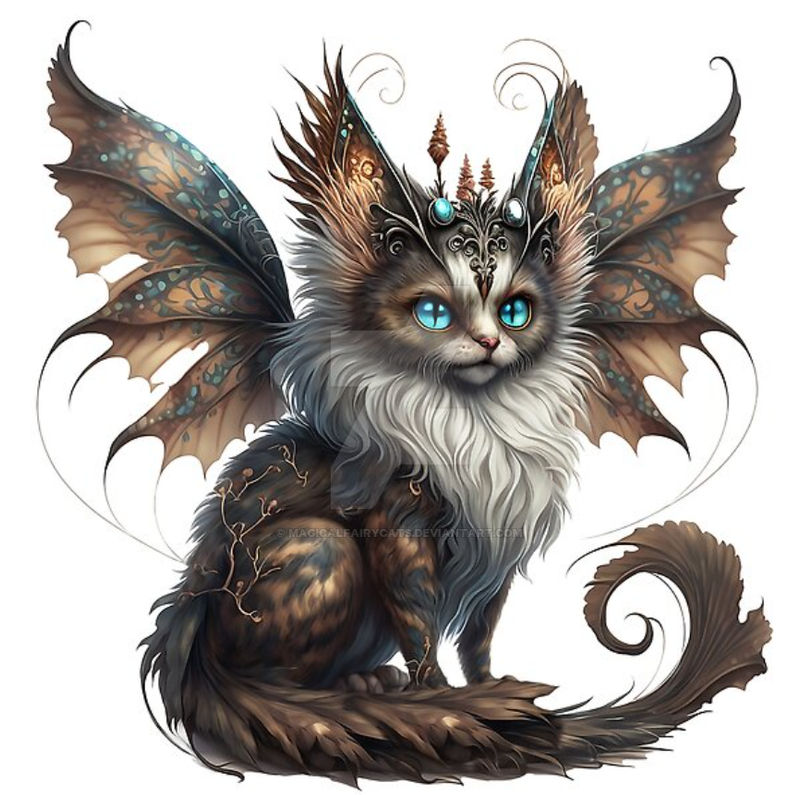 Fair Cat Digital Art - Fairy Cat 13 by MagicalFairyCats on DeviantArt