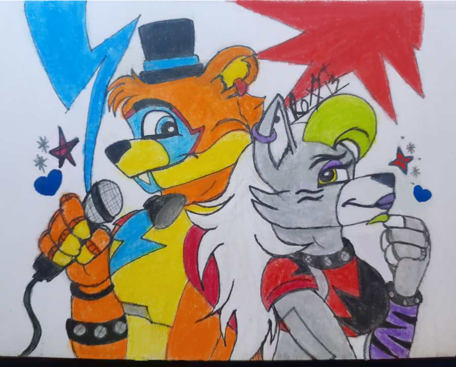 Side By Side Freddy X Roxy By RoxArt13 On DeviantArt side-by-side-freddy-x-roxy-by-roxart13-on-deviantart