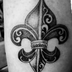 Fleur de lis Tattoo , designed by me !