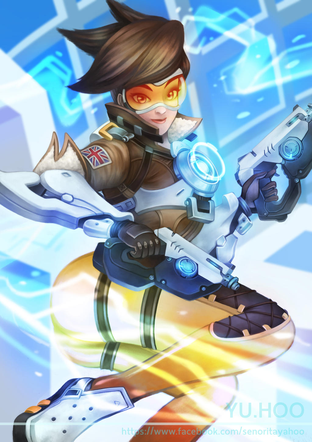 Tracer Deviantart Tracer from Overwatch by SenoritaYahoo on DeviantArt