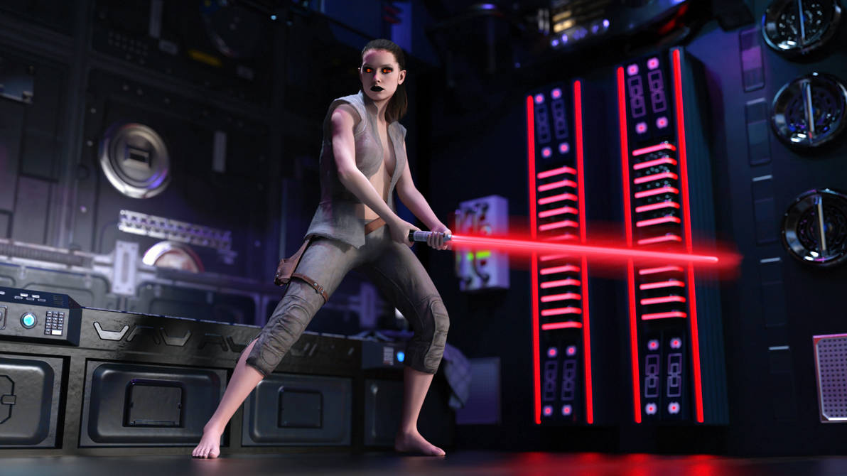 Bad, bad Rey by FunFictionArt on DeviantArt