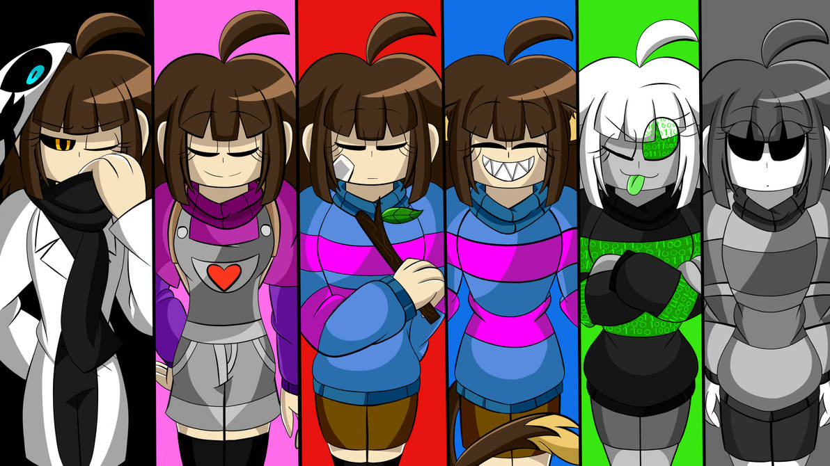 frisk AUs by margicristal13 on DeviantArt