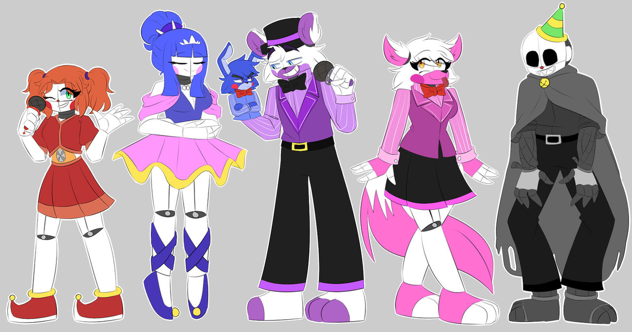 Spring 626 on X: Made the 4 main characters from FNAF SL Circus