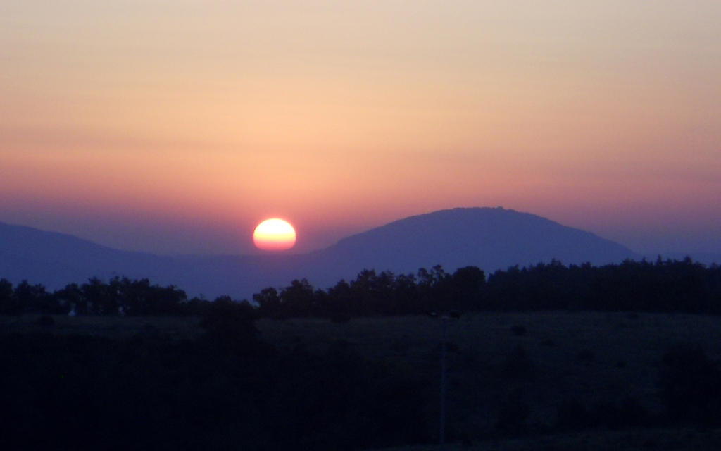 Sunrise Over Mount Tabor