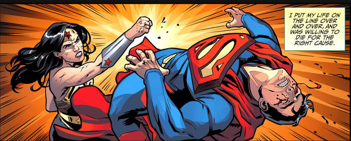 Wonder Woman Punches Out Superman
