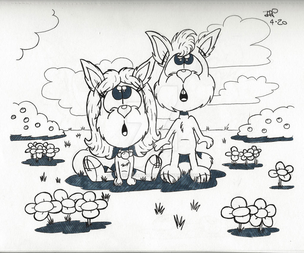 Sam and Sammie Ink Sketch by JayPriceCartoons on DeviantArt