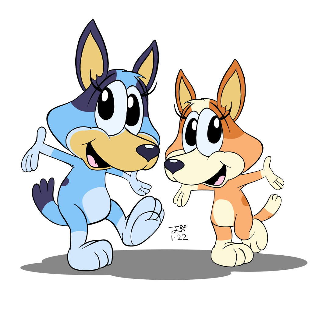 Bluey And Bingo By Jaypricecartoons On Deviantart