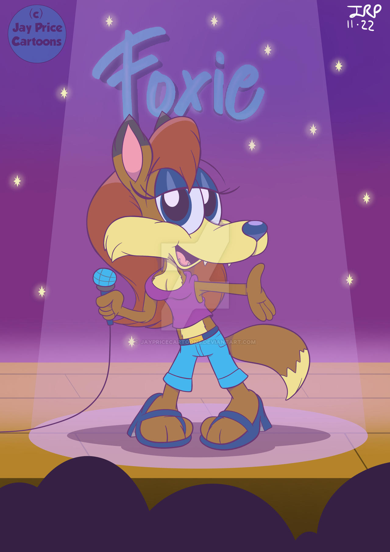 Foxie Foxie on Stage by JayPriceCartoons on DeviantArt