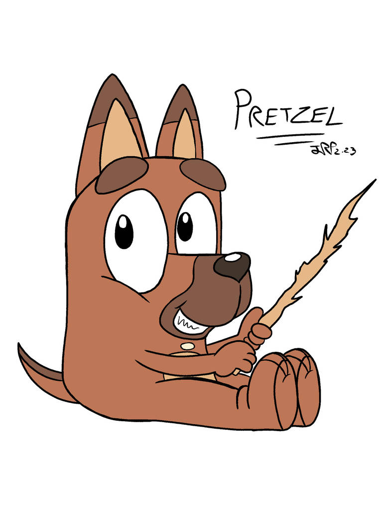 Bluey Kids Pretzel by JayPriceCartoons on DeviantArt