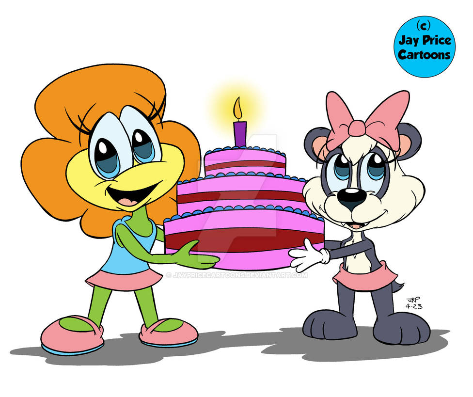 Two Girls and a Cake by JayPriceCartoons on DeviantArt