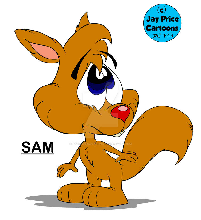 Sam Squirrel Individual Pics - Sam by JayPriceCartoons on DeviantArt