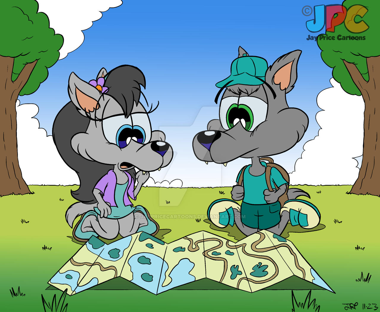 Studying the Map by JayPriceCartoons on DeviantArt