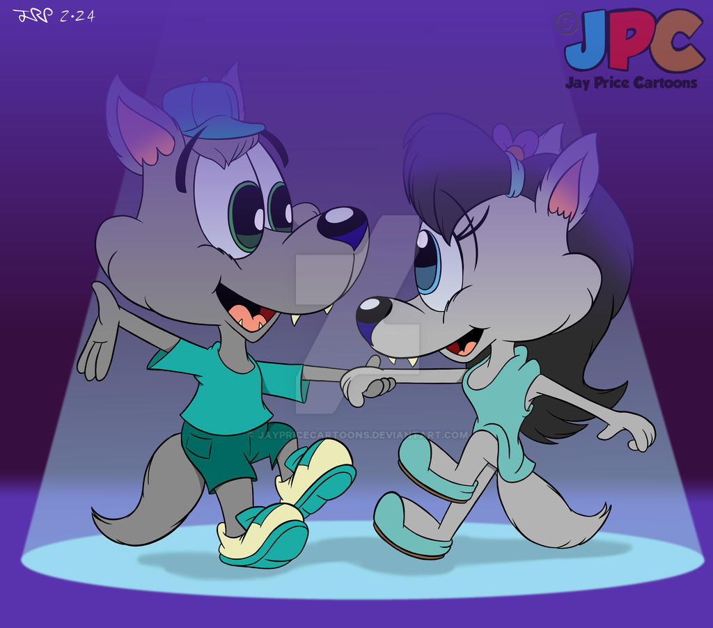 Dancing Wolves by JayPriceCartoons on DeviantArt