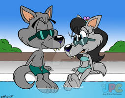 Wolves at the Pool