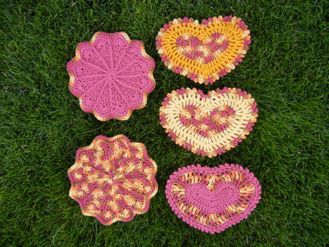 Scalloped and Country Love Potholders