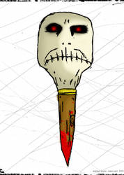 Skull on a stick