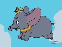 Dumbo - An Elephant Flying