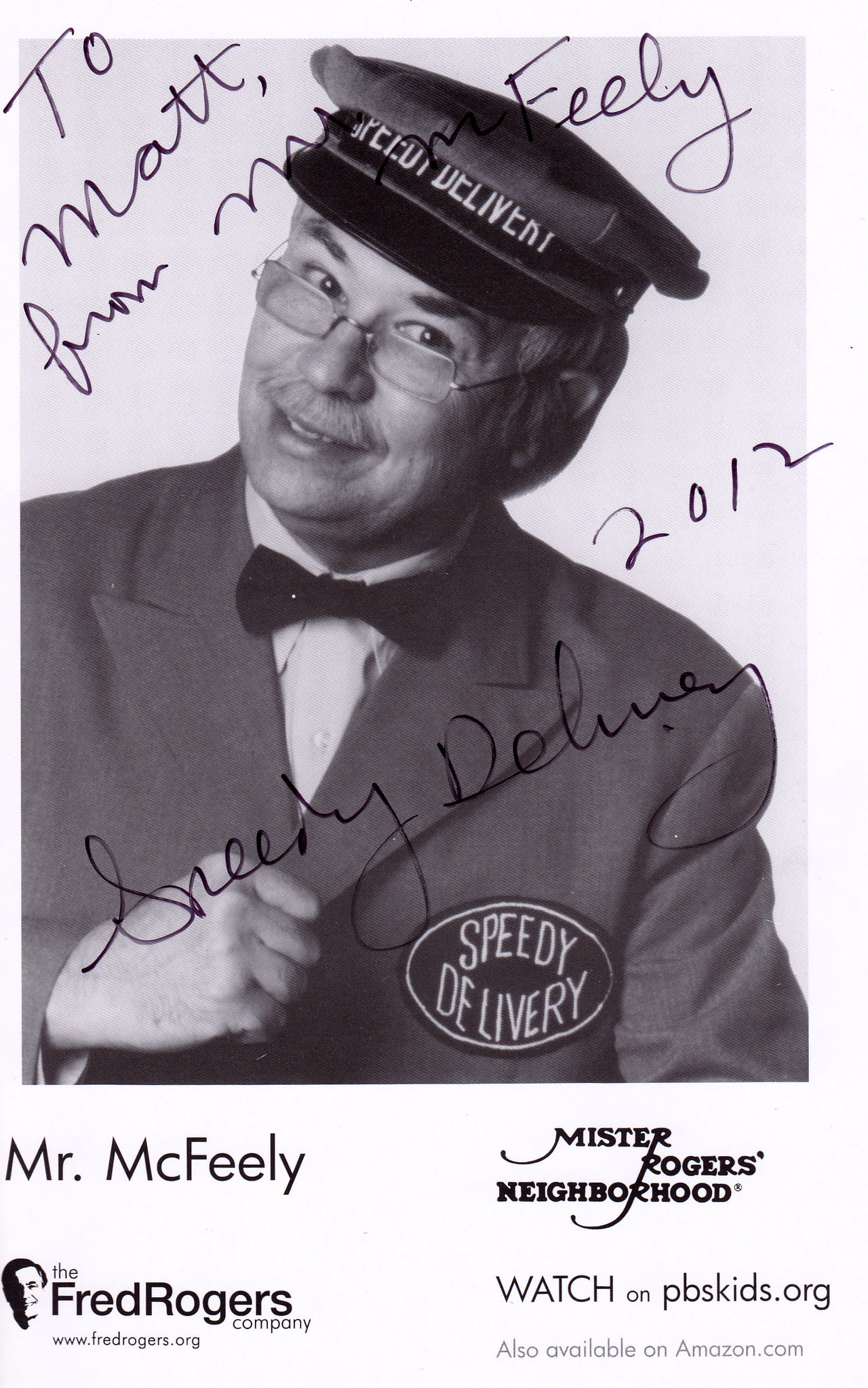 Mr Mcfeely Autograph