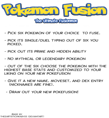 Pokemon Fusion Template