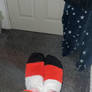 Fluffy Christmas socks ^^