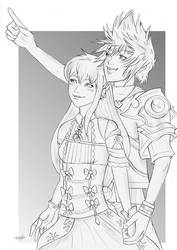 Sketch Commission - Ventus and Vanessa