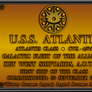 USS Atlantis Dedication Plaque