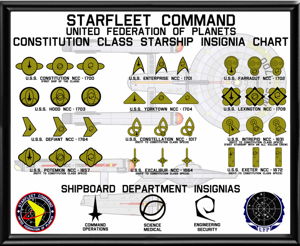 Constitution Class Insignia Recognition Chart by viperaviator