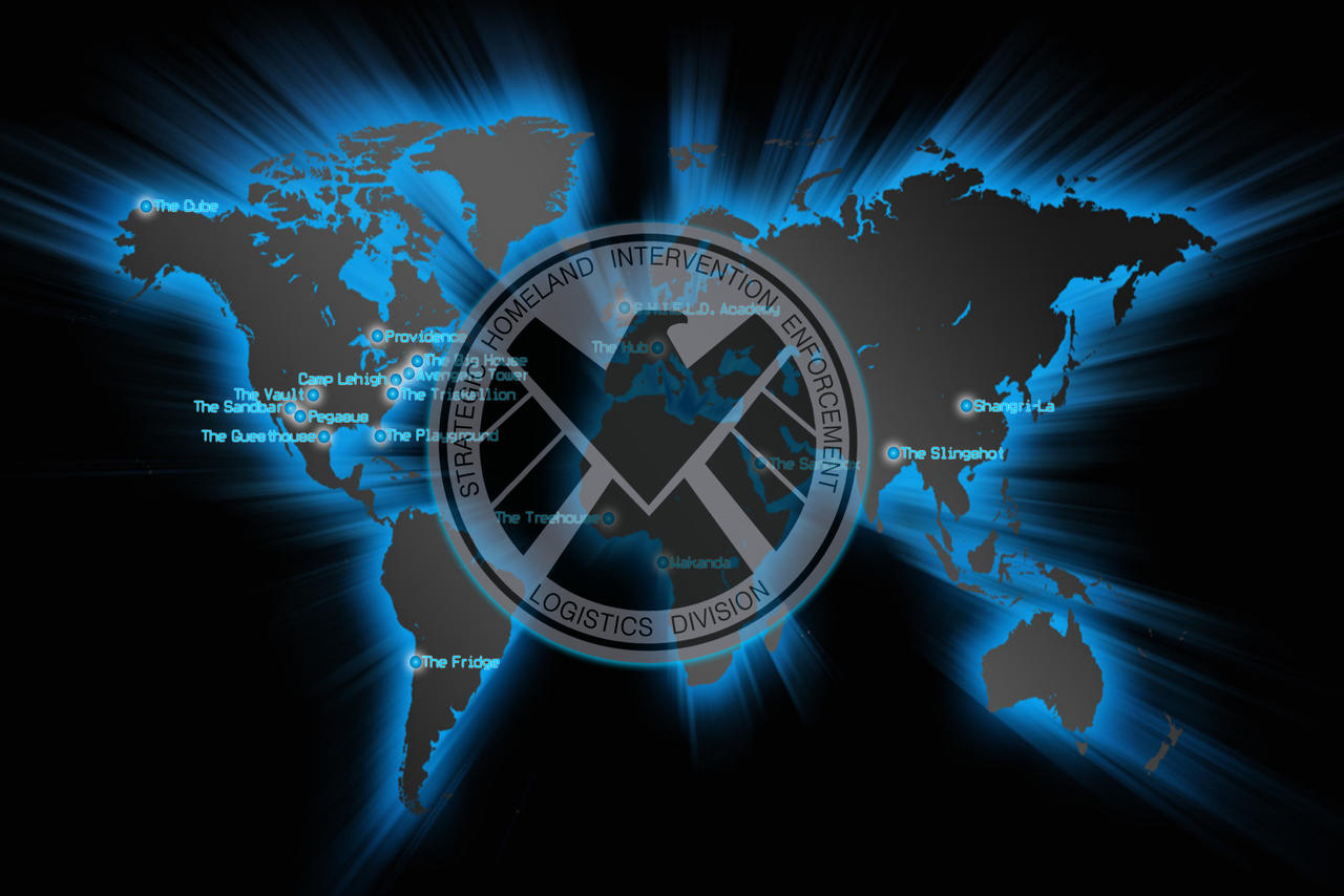 Shield Base Map SHIELD Wallpaper with Base Locations by viperaviator on DeviantArt