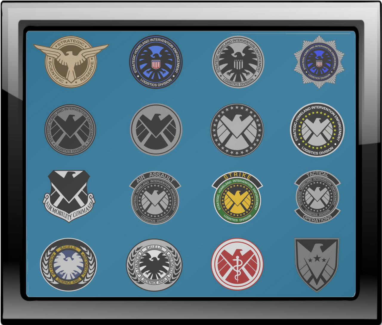Shd Emblems S.H.I.E.L.D. Insignia Shadow Box by viperaviator on DeviantArt