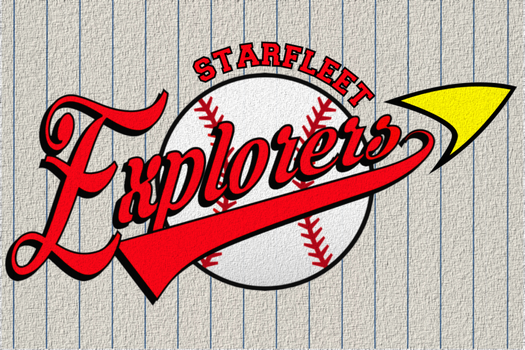 Starfleet Explorers Baseball Team Pennant