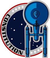USS Constitution Mission Patch NX-01 Style
