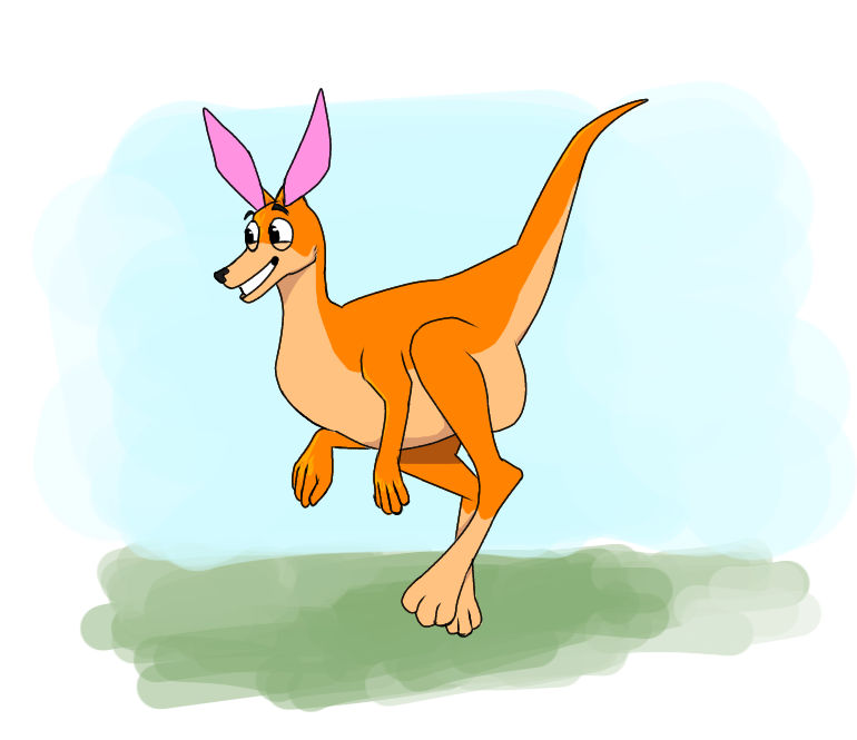 Kangaroo Jumping by birdloverdude19 on DeviantArt