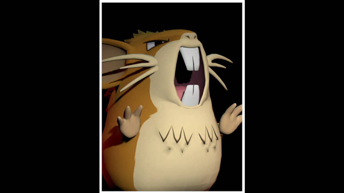 Ratitute Character 0020 - Raticate by Renderman1804 on DeviantArt