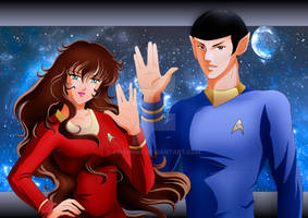 TRIBUTE  LEONARD NIMOY SPOCK and MY OC TREKKIE