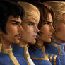 SPACE EXPLORERS TEAM witk captain