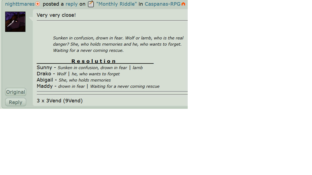 Monthly Riddle Monthly Riddle - August 2015 by WildTable on DeviantArt