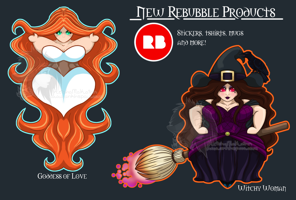 Goddess and Witch - Stickers and More